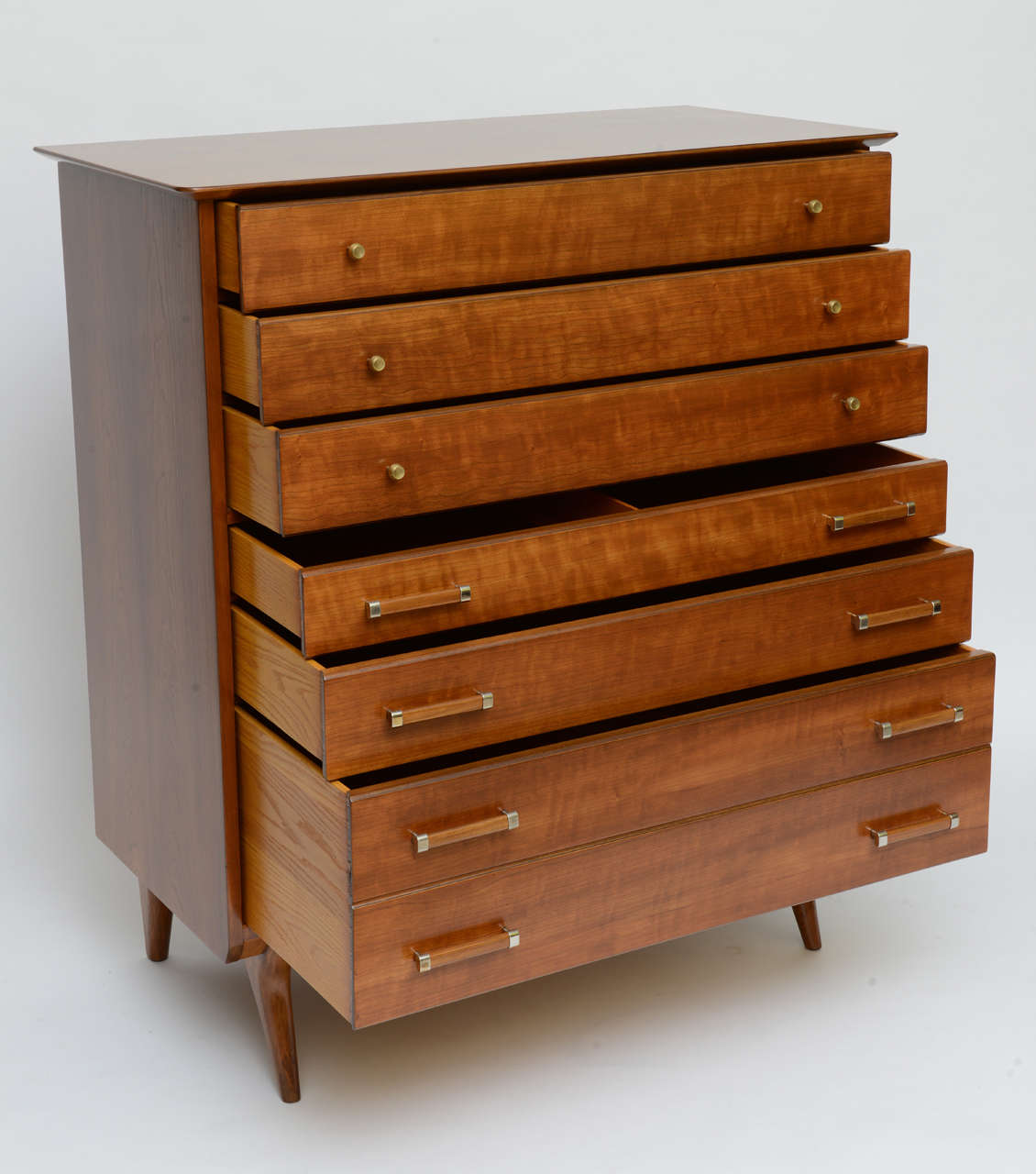 Mid-Century Modern Renzo Rutili 50s Modern Chest of Drawers for Johnson Furniture